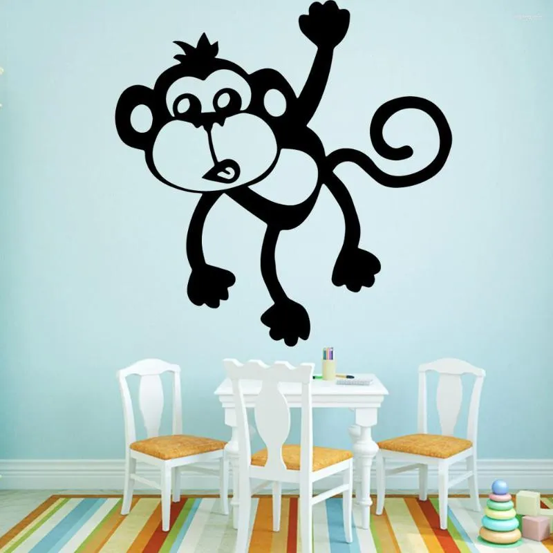 Наклейки на стенах смешная обезьяна дома украшения аксессуаров украшения гостиная