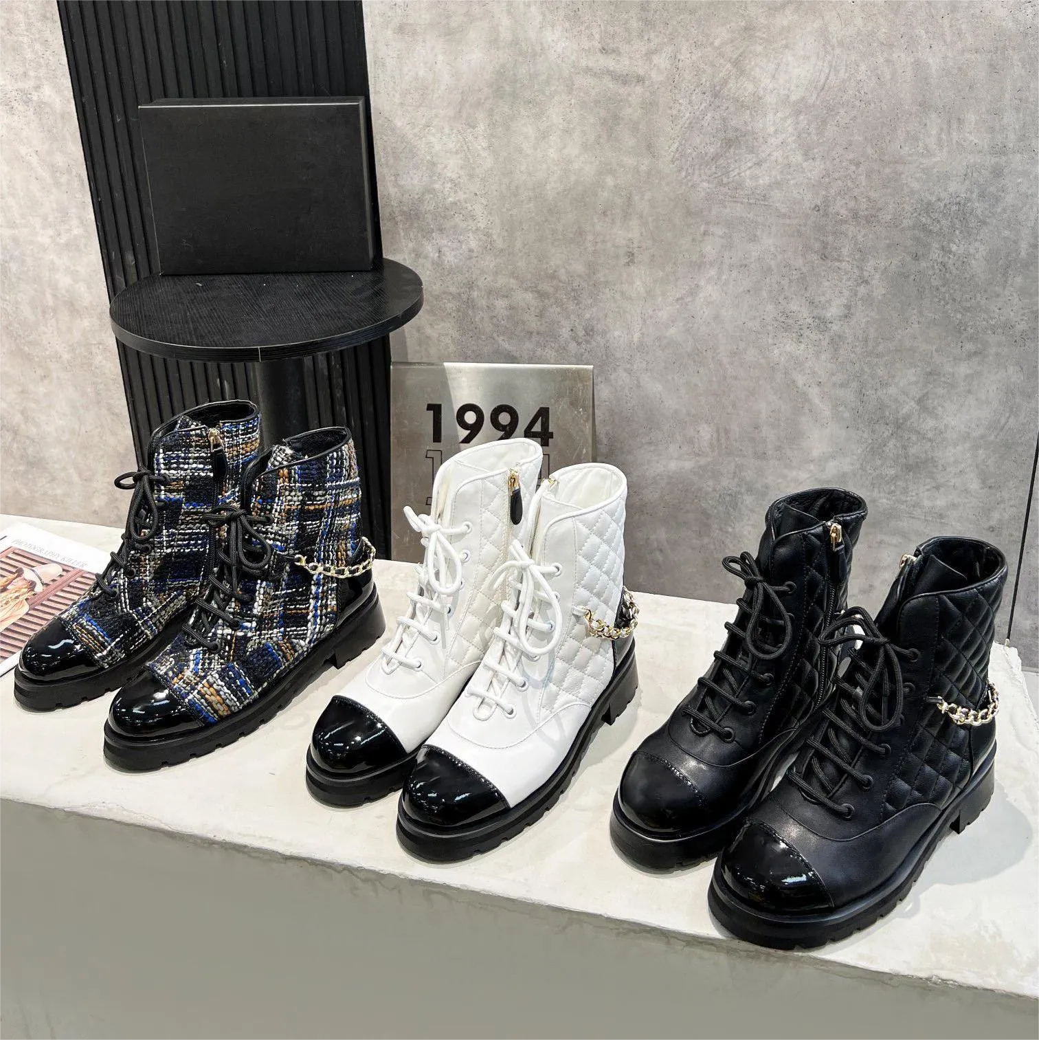 Designer lace up ankle boots best sale