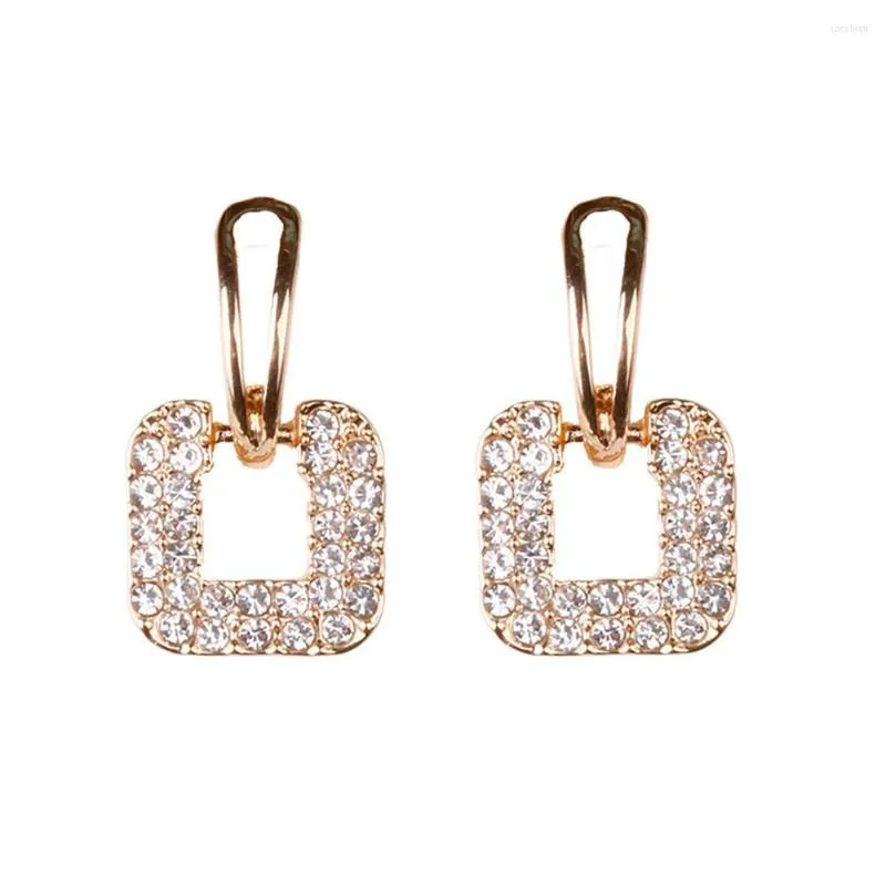 Pendientes tipo tachuelas para mujer y niña, aretes de lujo con circonita brillante, cristal de diamantes de imitación, regalos de joyería para fiesta 2022