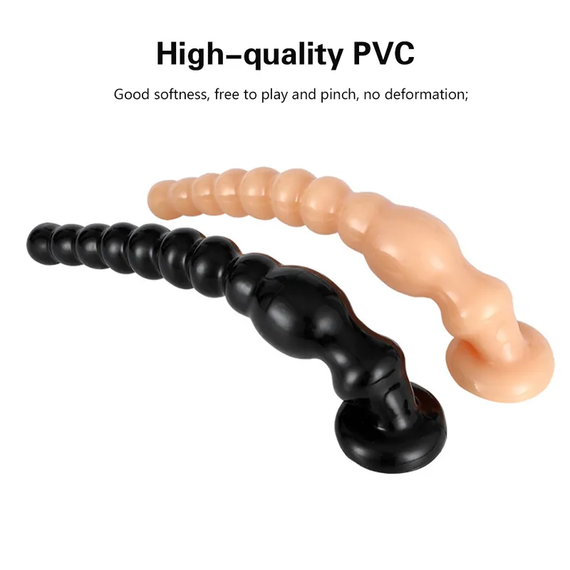 Sexleksaker Långa pärlor Analsugkopp Dildo Big Butt Plug Dilator Prostata Massager Make Erotiska Varor För_voghion.com