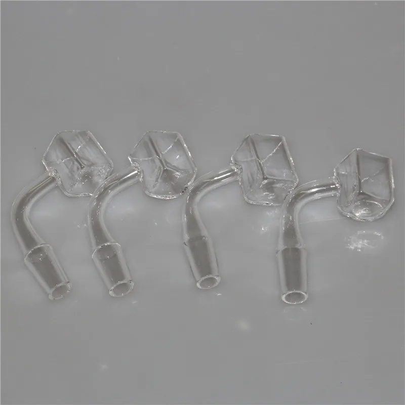 Smoking Sugar Cube Quartz Banger Nail Frosted Joint Square Quatz bangers 14mm 10mm 18mm Female Male 2mm Thick Side Dab Rig water pipe bong