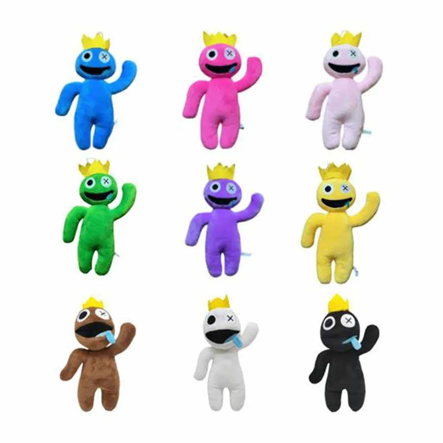 30 cm plyschleksaker Rainbow Friends Roblox Plush Dolls Söt blå leksak pp bomull fyllda djur