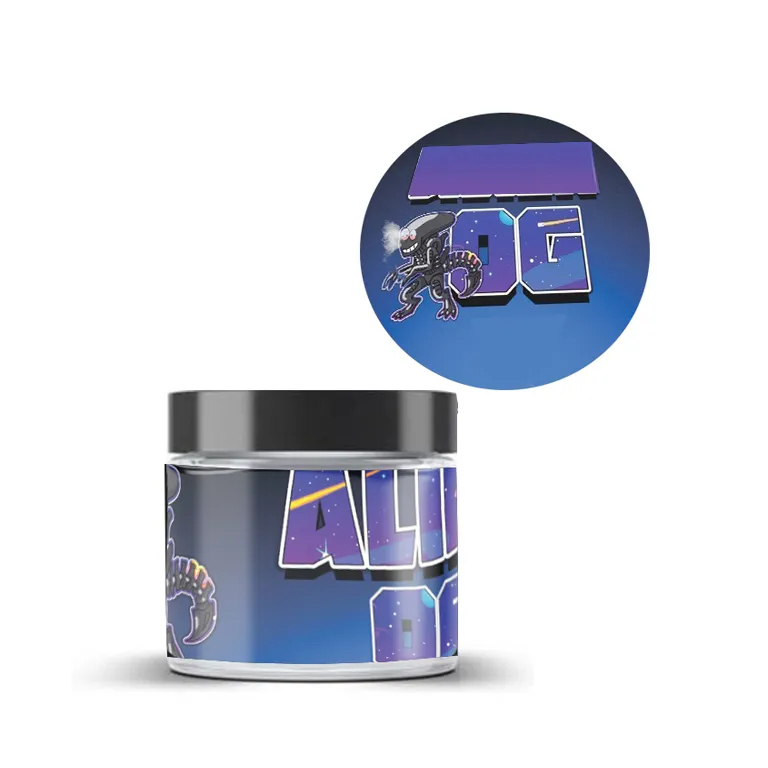 Jungle Boys Strawberry White Cherry Gelato Wax Glass Jars 60ml Purple