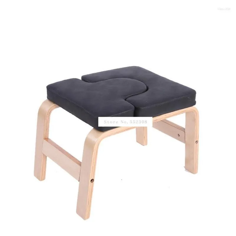 Yoga Blocks Wood Wooden Inverted Handstand Bench Assistance Auxiliary Training Chair Home Household Mini Fitness