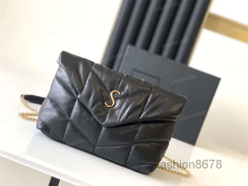 حقائب سهرة 2021 Luxurys حقائب المصممين LOULOU حقيبة كتف مبطنة للسيدات سلسلة أزياء من الجلد الطبيعي حقيبة كروسبودي حقائب يد المحافظ