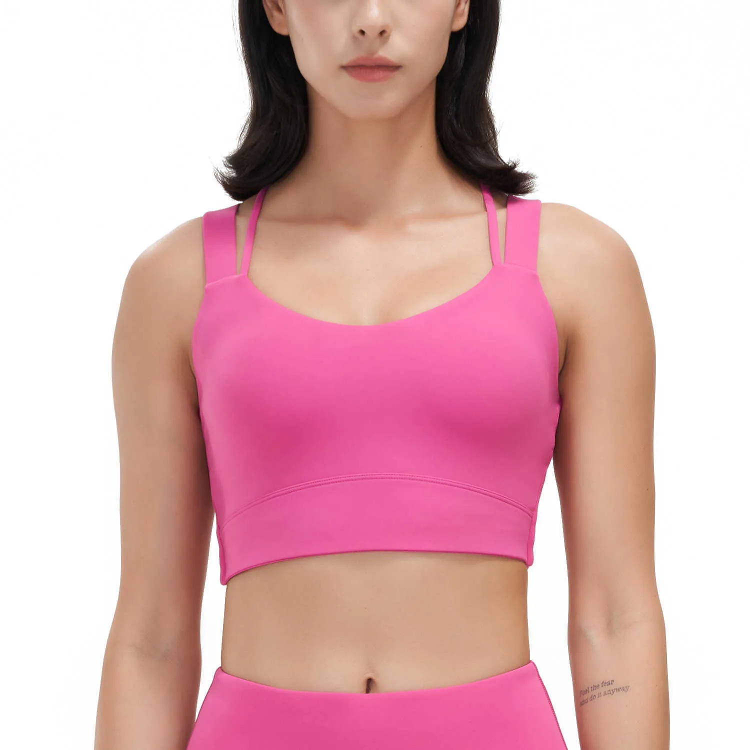 Reggiseno sportivo Canotte da donna ad alta resistenza antiurto Reggiseno con cintura a spalla larga anti-caduta