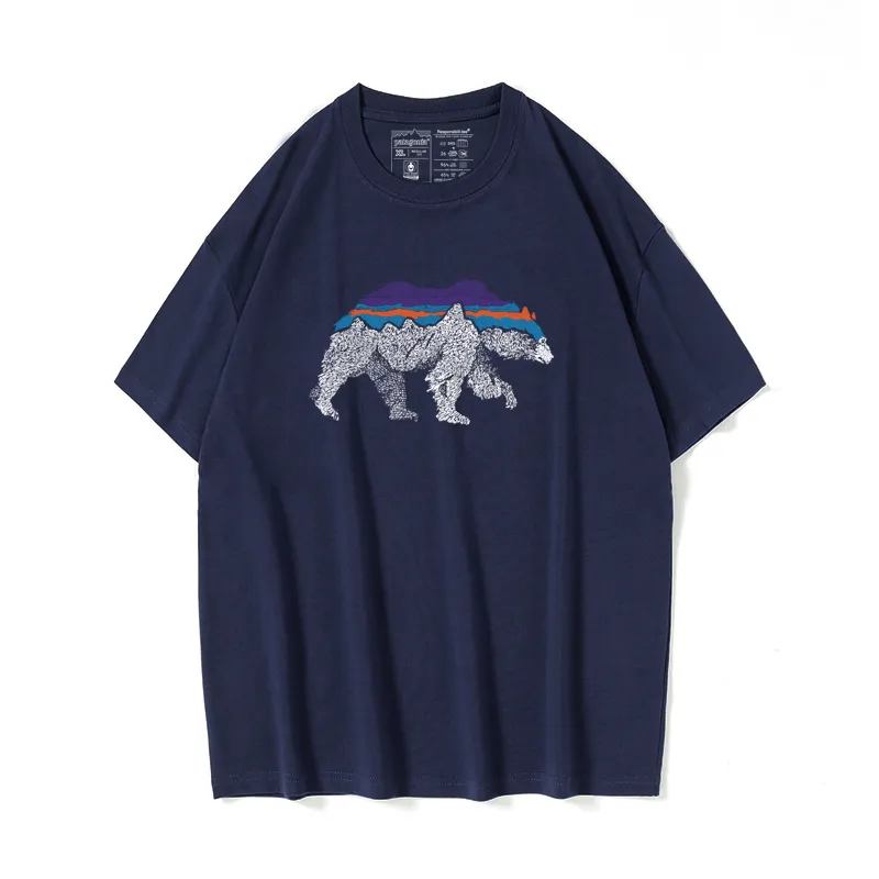 女性用Tシャツ早春、新しい手描きグラフィティ動物レター丸い首ルーズファッションワイルドTシャツ女性潮