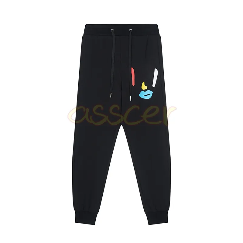 Mens Fashion Brand Casual Pants Fitness Women Sportswear Print Bottoms Skinny Sweatpants Trousers Asian Size M-2XL