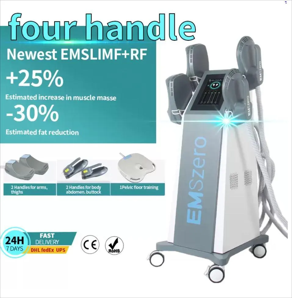 EMslim HI-EMT RF آلة التخسيس EMSzero Weight Loss 5 مقابض مع وسادة عالية الكثافة الكهرومغناطيسية العضلات محفز آلة التجويف رفع الأرداف