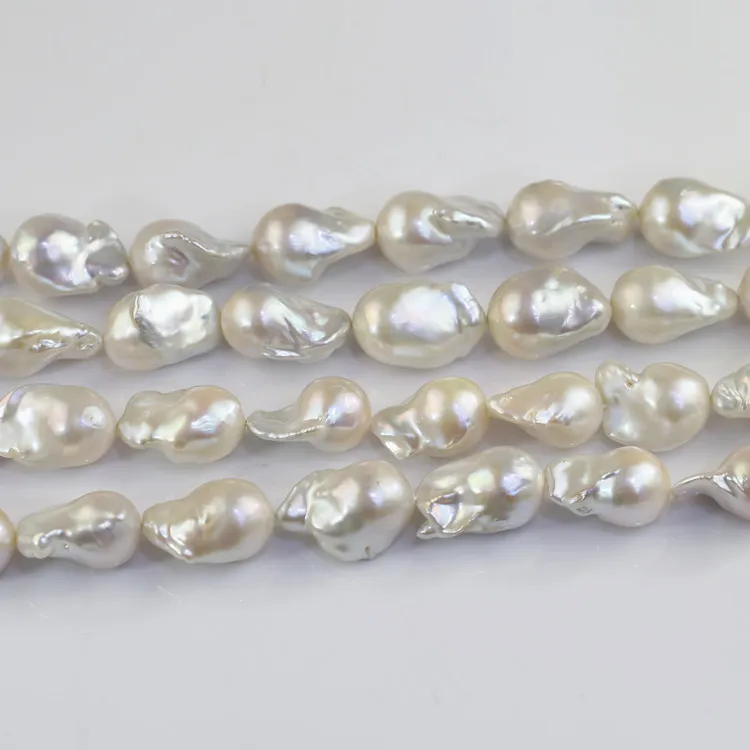 15-20mm fireball nuclear baroque pearl AAAA grade freshwater real fine jewelry pearl beads irregular 16 inches