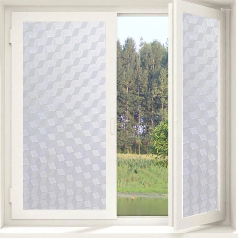 Window Stickers Privacy Film UV Blocking Heat Control Frosted Glass Self-adhesive Opaque Door Decorative For Home