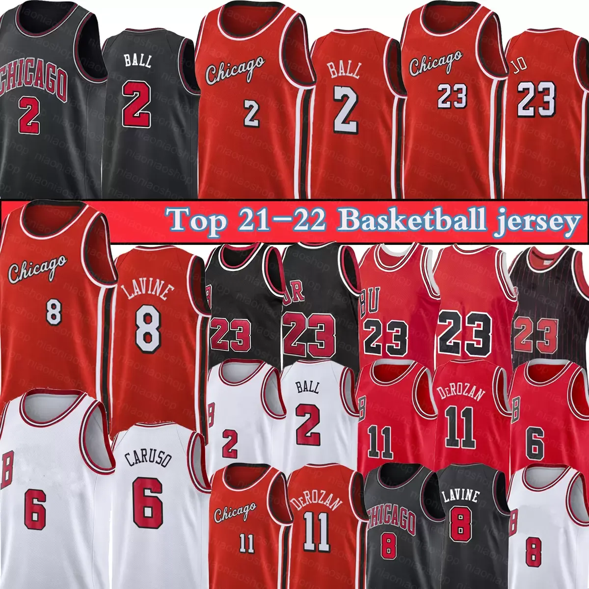 ZACH 8 LAVINE LONZO 2 BOLURA Jerseys 23 Michael Retro DeMar 11 DeRozan