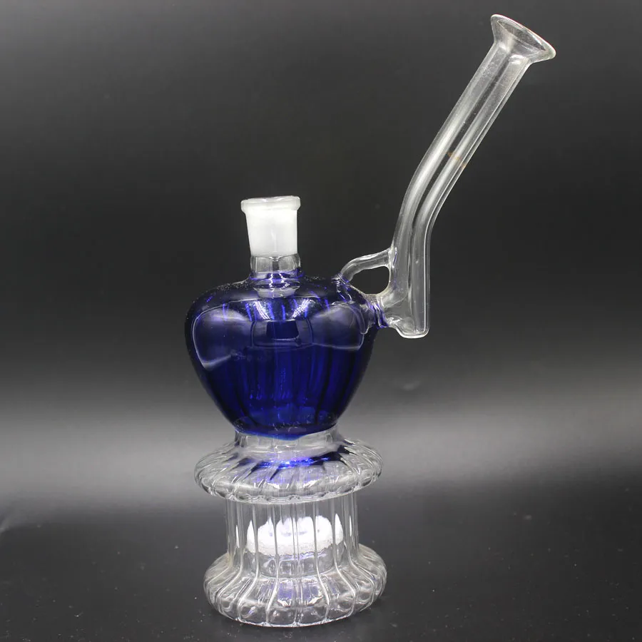 Böjda halsvattenpipor i glas med 14 mm honskarv Dab Rig Water Pipe