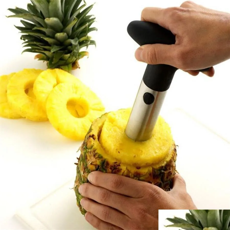 Outils de fruits et légumes Éplucheur de pin Tranchant Hine Le coupe-noyau Une coupe en spirale pour les légumes et les fruits Outils de cuisine faciles à utiliser Dhd5Q