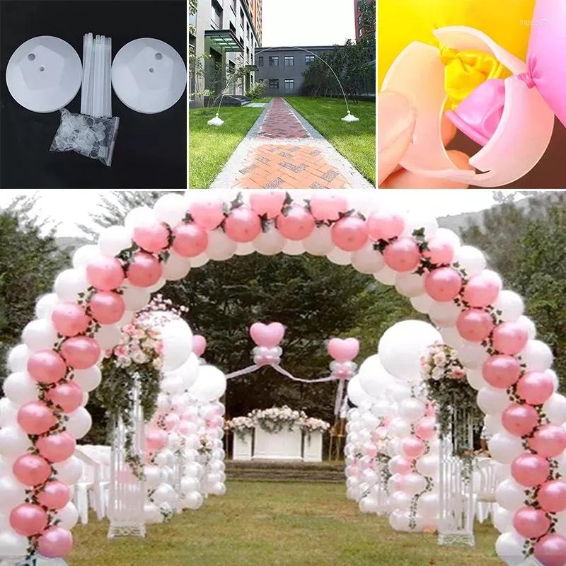 Décoration de fête 1 ensemble décorations d'anniversaire enfants adultes ballons mariage colonne support arc support noël décoration de la maison