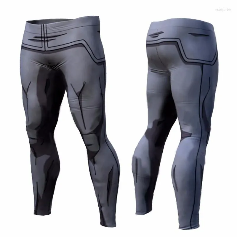 Herrbyxor Kvinnor Yoga Sports träning Fitness Running Trousers Gym Slim Compression Legings Sexiga höfter Hög midja274N