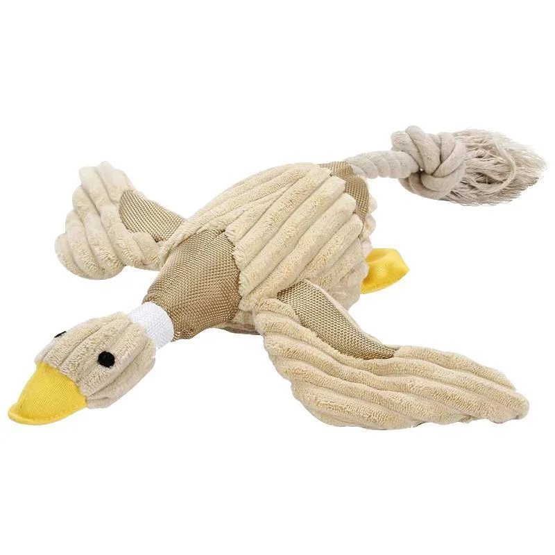 Hondenspeelgoed Chews Funny Dog Squeaky Duck Toy Puppy Chew Toys For Dogs Pet Pieak pluche geluid Soft Cat Play interactieve huisdieren benodigdheden Dr. Dhuiz