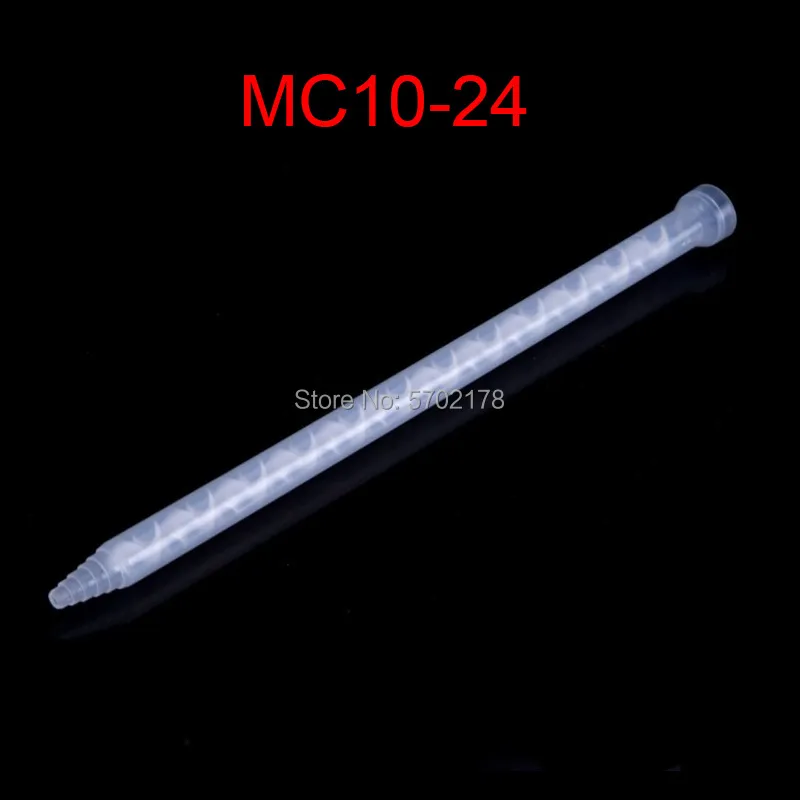 100 pièces MC10-24 buse de mélange époxy AB tube de mélange de résine de colle 1to1 mélangeur statique pour pistolets à colle à deux composants