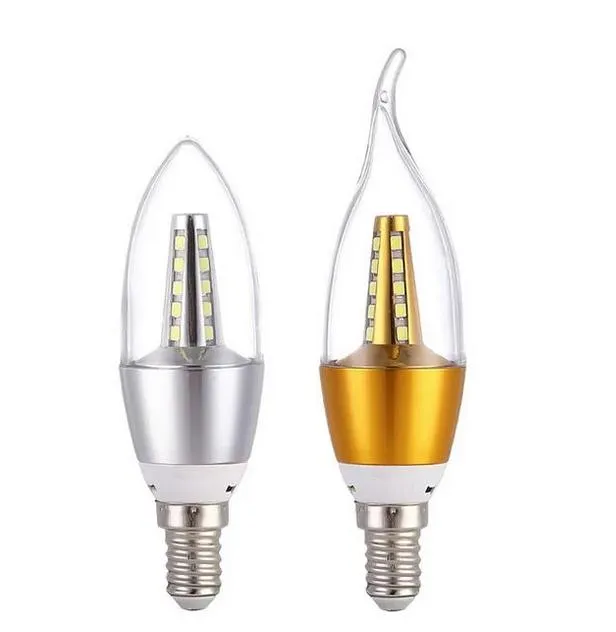 Lumo a lulbone a LED Light E14 E27 5W 7W 9W 12W Luci in alluminio dorato AC Lampada da 220 V calda Lampada bianca calda Bombetti Lumiere Lumiere Lumiere