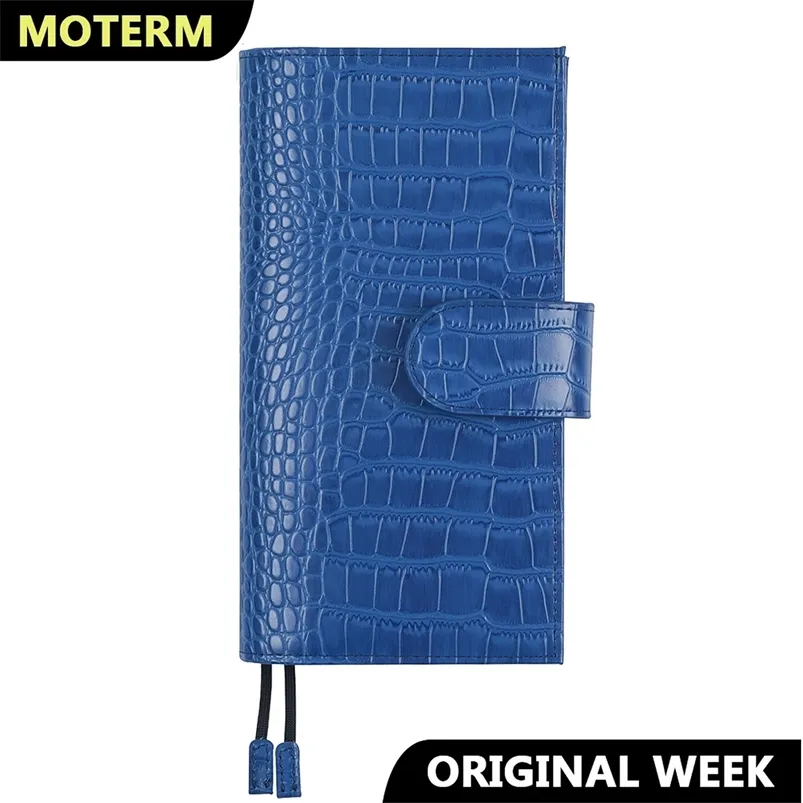 Notizblöcke Moterm Original Weeks Cover für Hobo Weeks/Mega mit Gesäßtasche und Doppelverschlüssen Notebook Tagebuch Planer Agenda Organizer 220914