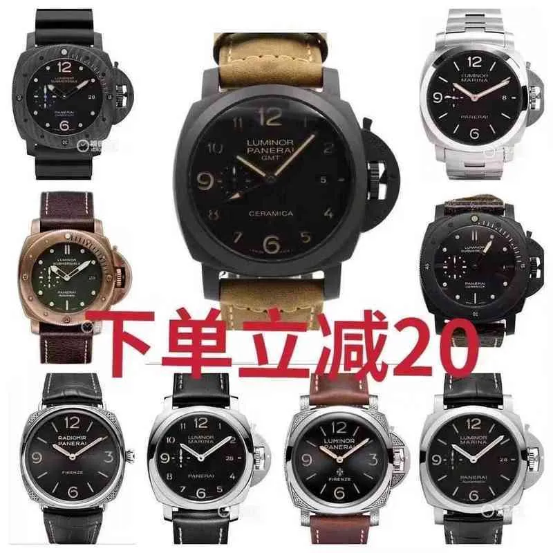 Reloj de movimiento mecánico de lujo Xia Shida Swiss Military Pam441 Peijia Panghai Marca famosa Totalmente automático Dominante Diseñadores luminosos Es Muñeca