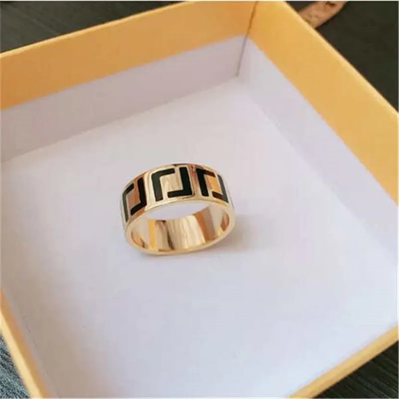 Luxurys designers ring herr smyckesdesigner guldringar engagemang f￶r kvinnor ￤lskar ring kvinnliga bokst￤ver ringe f1