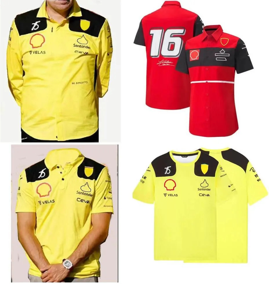 Nuova tuta da corsa F1 T-shirt 2022 tuta polo camicia estiva squadra stessa custom