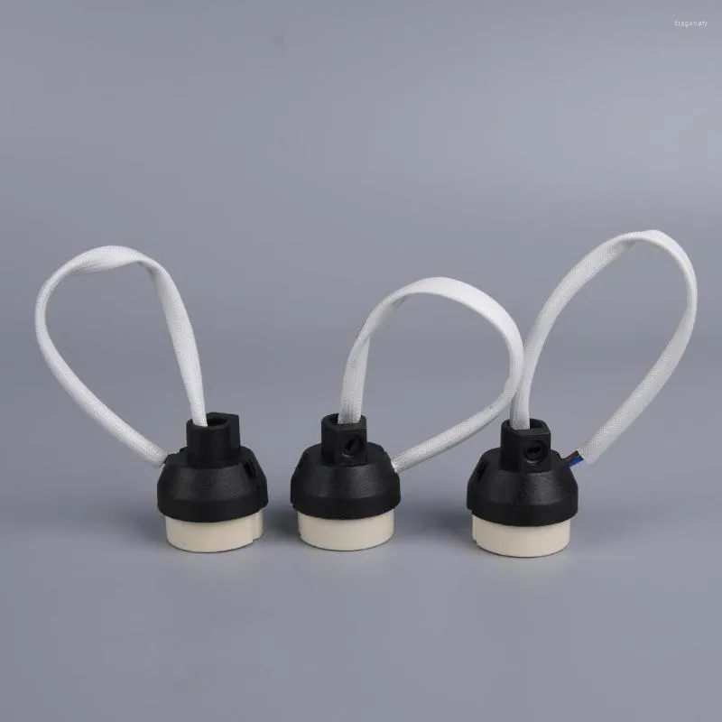 Supports de lampe 1 pc une pièce support en céramique câblage pour douilles halogènes de Base GU10 ou connecteur de douille d'ampoule Led