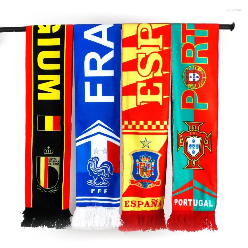 Scarves 2022 Qatar 32 National Team Scarf Football Fan Souvenir On The Spot To Watch Ball Flags sjb