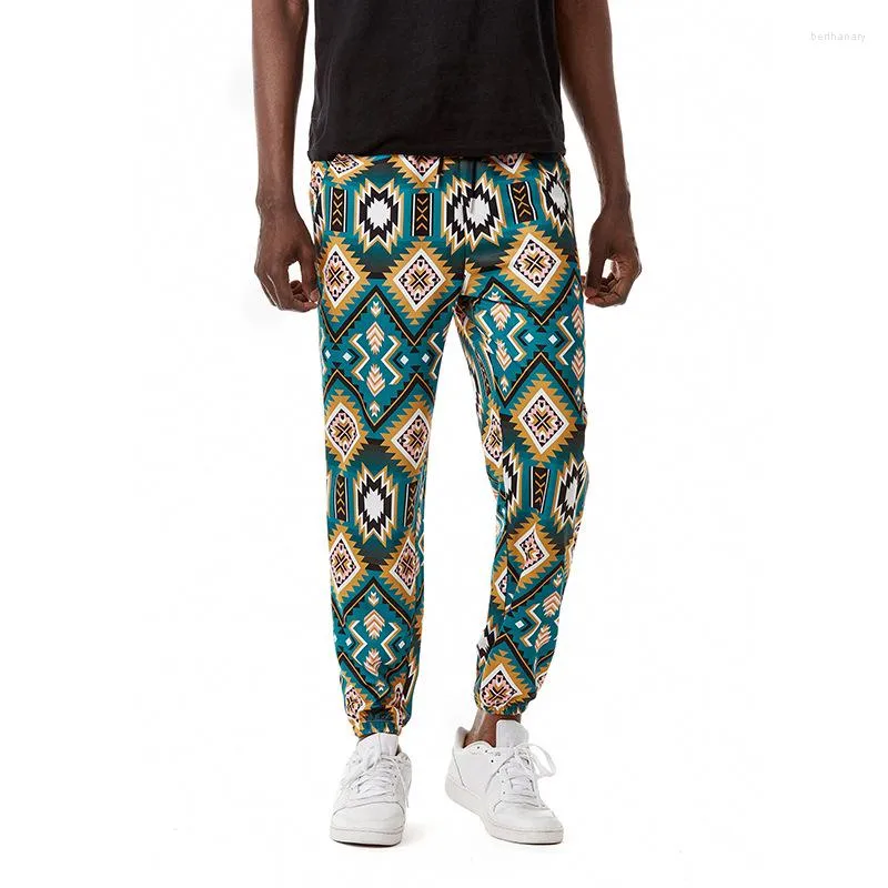 Calça Masculina Masculina Masculina Feminina Joggers Hipster Africano Dashiki Estampado Casual Moletom Jogging Hip Hop Streetwear Calças Esportivas Masculino XXXG