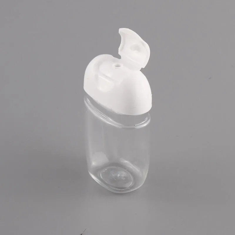 30 ml de plástico PET mitad redonda de la botella de la tapa de la tapa del desinfectante desinfectante Botella
