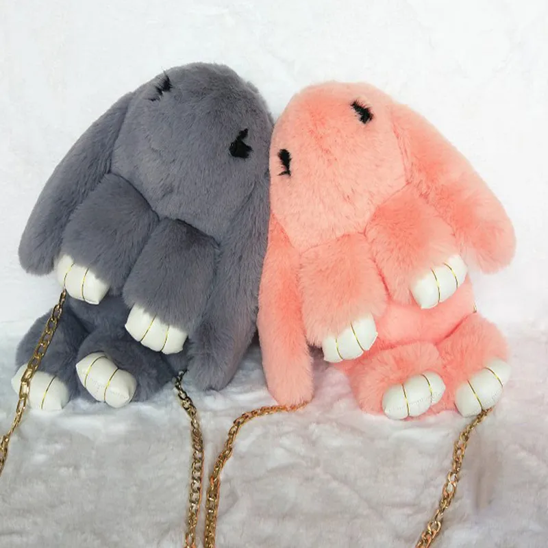 Plush Backpacks Cute Rabbit Backpack Shoulder Crossbody Bag Japanese Bunny 24 ColorsStuffed Toy Children School Gift Kids 220915