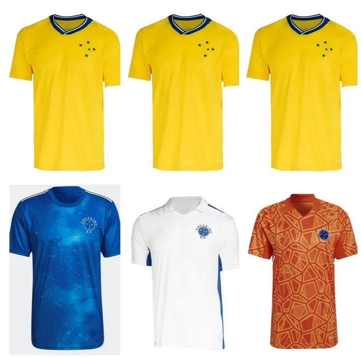 2022 2023 Camisa Cruzeiro Maglia da calcio 100 ° anniversario Camicie Casa Lontano Terzo 22 23 Giovanni Edu Bruno Jose Calcio Camiseta De