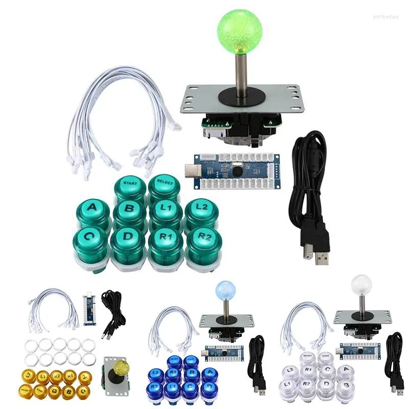 Controladores de jogo Arcade Joystick Chip Board Acessórios Código de botão Diy Kit