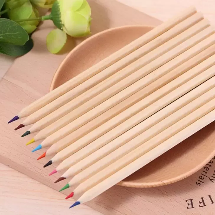 hot colored Lead Color drawing pencil wood Colour Pencils Sets of 12 colour kids colored drawing pencils children DHL free SN5167