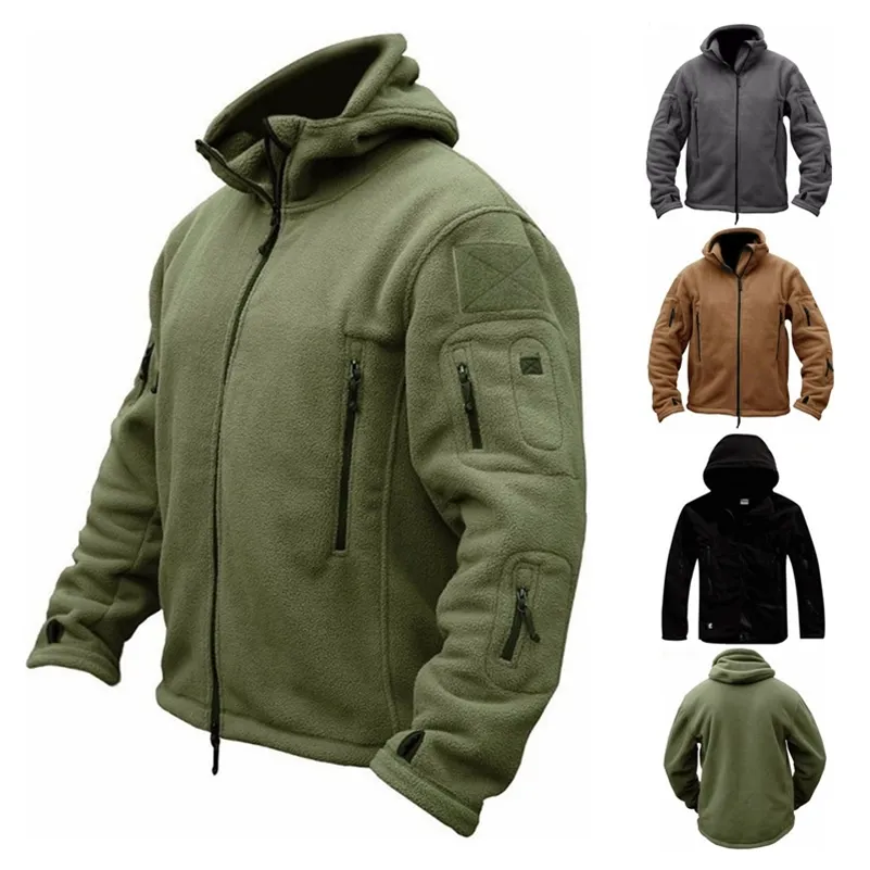 Men's Hoodies Sweatshirts ZOGAA Brand Military Fleece Tactical Jacket Overcoat Outdoor Polartec Thermal Windbreaker s Jackets Coats 220915