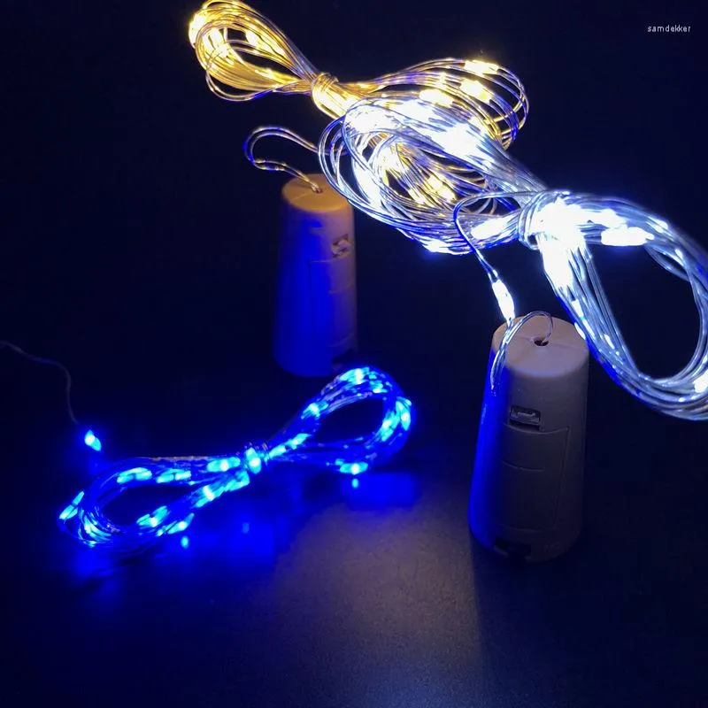 Saiten 10 stücke 2M 20LED Lampe Kork Geformte Flasche Stopper Licht Glas Wein LED String Lichter Für Bar Weihnachten hochzeit Home Dekoration 8 Farben