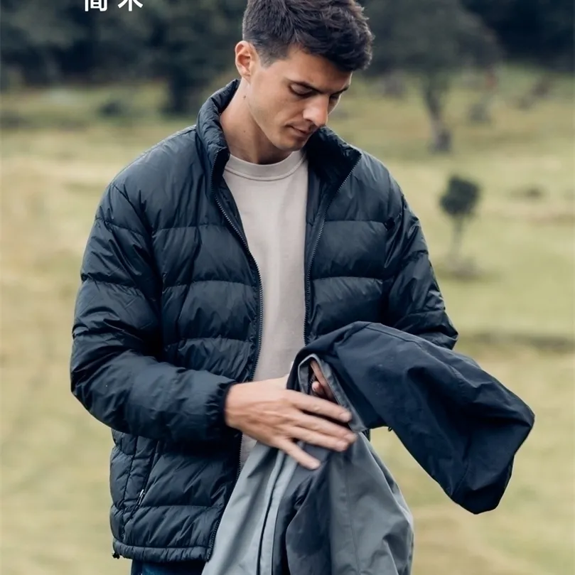 Piumino da uomo Autunno Inverno 90% Piumini bianchi da uomo Cappotti taglie forti Piumino basic SL130392 220914