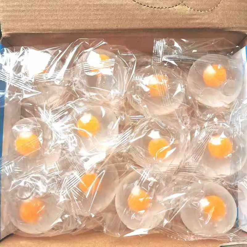 Świąteczne zabawki dostarcza przezroczyste przeciwprężnienie jaja na jajka nowość piłka zabawa splat wentylacja 10 ml nastroju łagodzenia sensoryczne zabawki 0914