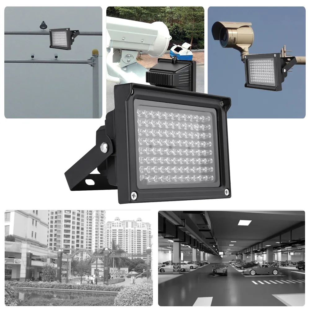 96leds IR IR IRNUMINATOR LAMP رؤية ليلية مقاومة للماء لملء في الهواء الطلق كاميرا مراقبة CCTV