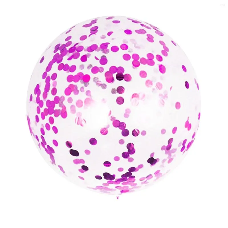 Party Decoration Sequins Balloon 12 in 2.8G transparante benodigdheden ronde confetti veelkleurige aluminium folie magie goud