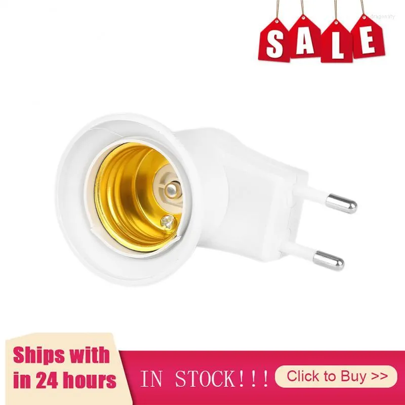 Uchwyty lampy 1 PCS E27 LED LIDZA MĘŻCZYZNA SOCHET Typ podstawy do zasilania prądu przemiennego 220V UE PRZECIWANIA KONWERTER KONWERTERU ZAWODOWA ON/OFF