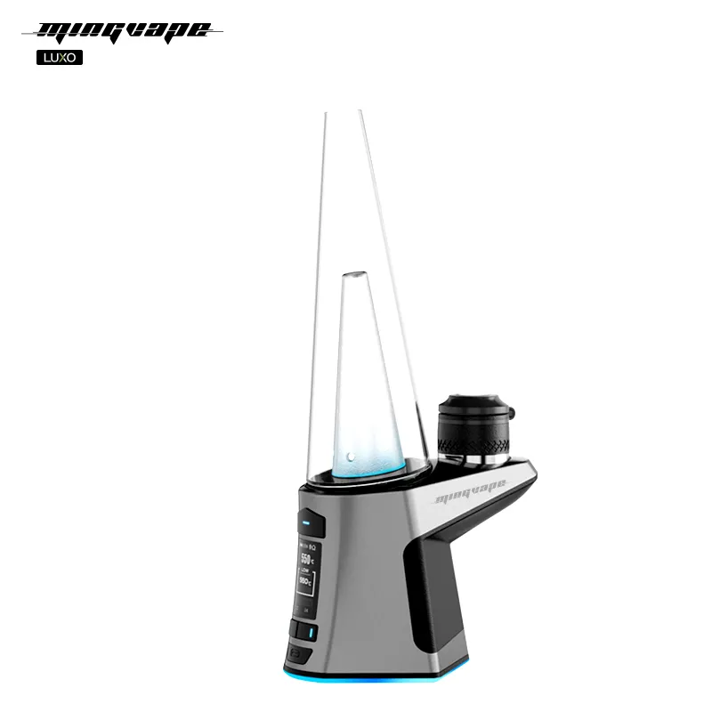 mingvape luxo e rig 키트 물 담뱃기 흡연 파이프 왁스 농축 물 산산국 버드 터 dab 장비 온도 제어 대 dabcool w2