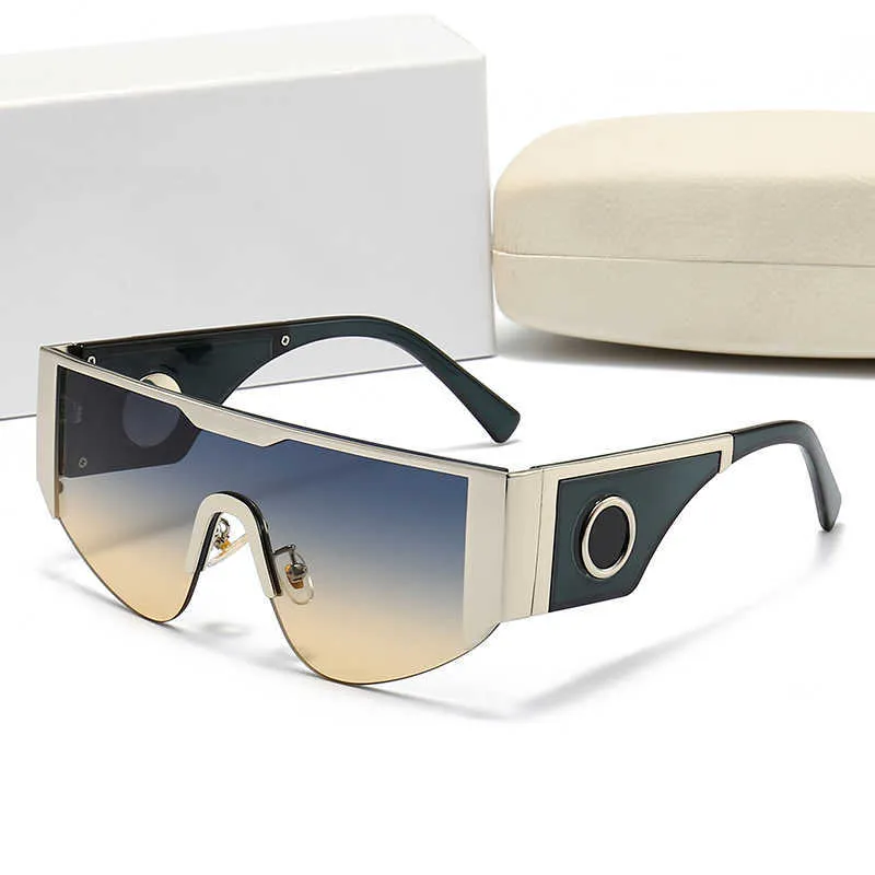 2022 lyxiga ovala solglasögon för män designer sommarsolglasögon polariserade glasögon svart vintage överdimensionerade solglasögon för kvinnor manliga solglasögon