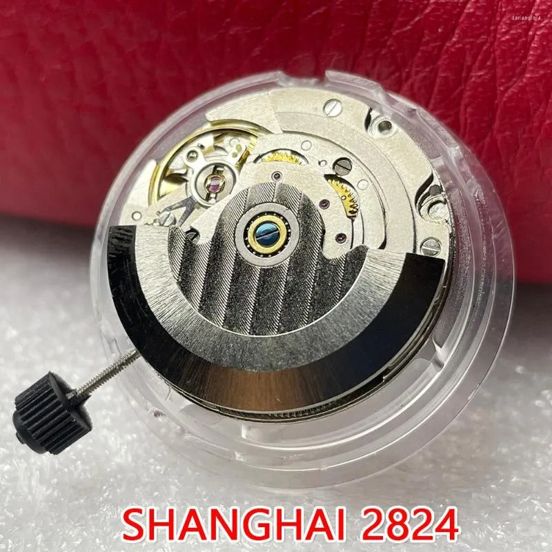 Shanghai 2824 Automatic Mechanical Watch Movement Replacement Kit ETA 2824 2 Clone Silver Steel Date Function Repair Tools