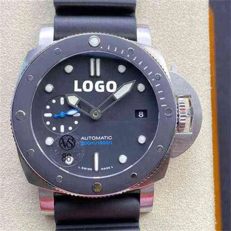 Luxury Diving Mechanical Watch 42mm vs Factory PAM00683 ETA 9000 Automatisk rörelsevarumärke