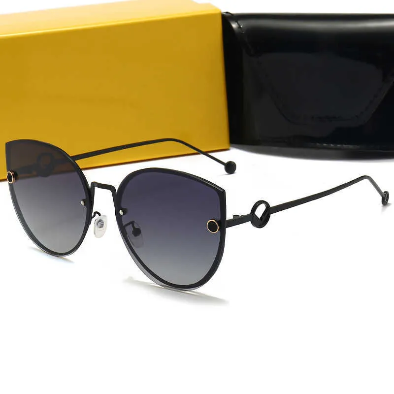 2022 Lunettes de luxe de haute qualité Lunettes de soleil Fashion Mens Sun Verres UV Protection Luxury Men designer Eyeglass Gradient Metal Hinge Women