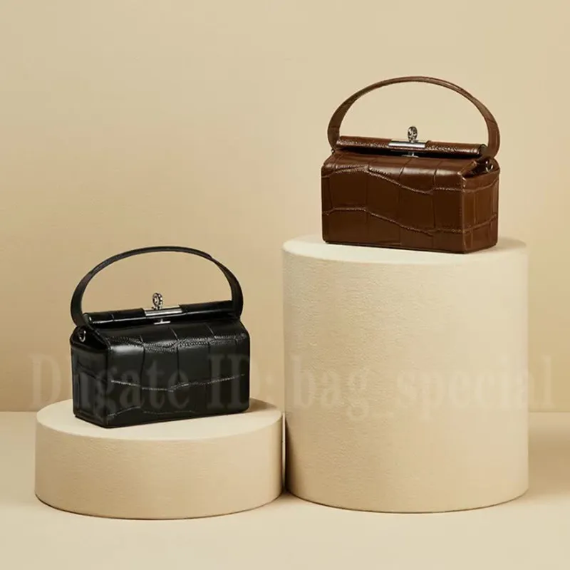 HBP Light Luxury Handbag Ladies Tote Bag Fashion Crocodile Underarm Bag Läder Enkel Retro Compa Compact