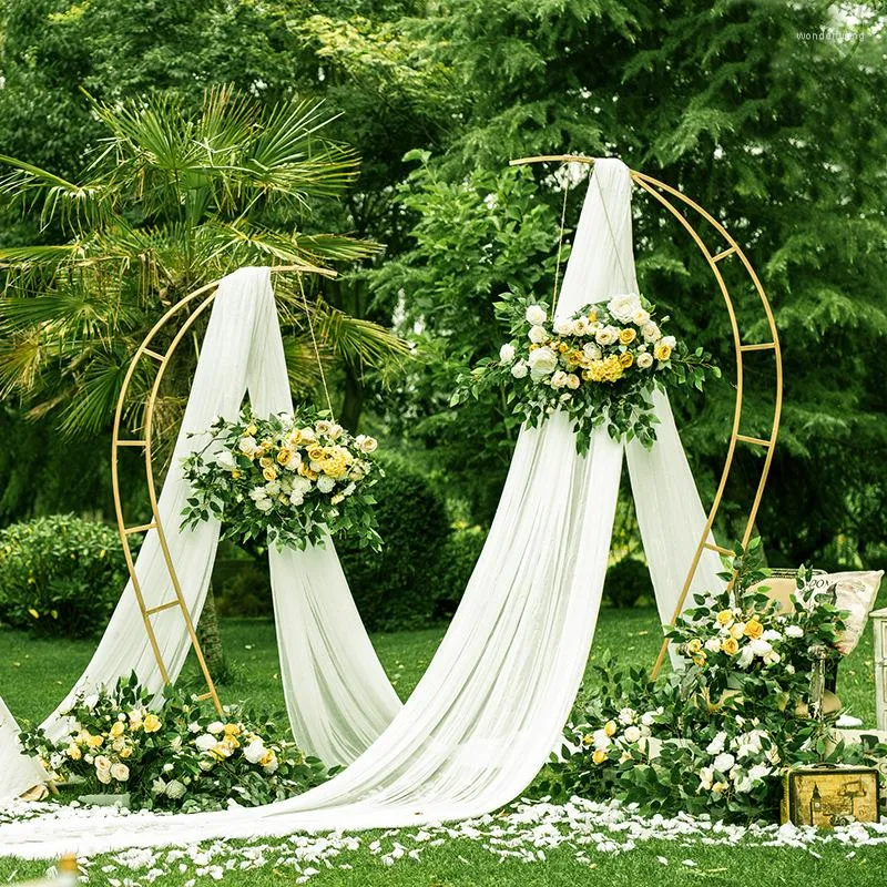 Décoration de fête 1 ensemble d'arches de coeur de mariage fleur support scène Arrangement accessoires décorations géométrique décoratif
