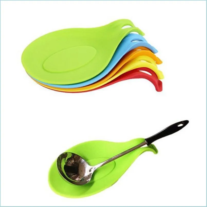 أدوات المطبخ الأخرى Sile Spoon Pray Prestant Unistant Outensil SPATA Holder Tray Tard